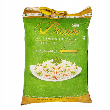 BANNO Eriti pikk Basmati Sella aurutatud riis 10kg
