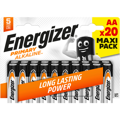 ENERGIZER Patarei Primary Alkaline AA 20tk