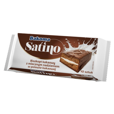 BAKOMA Satino batoon piimatäidisega multipakk 10x39g