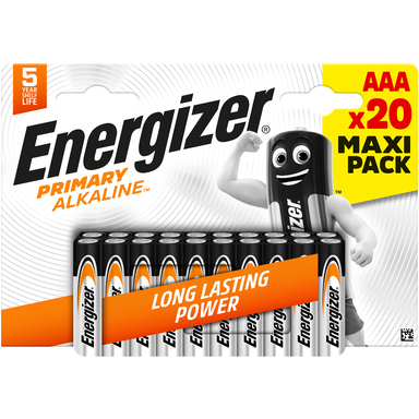 ENERGIZER Patarei Primary Alkaline AAA 20tk