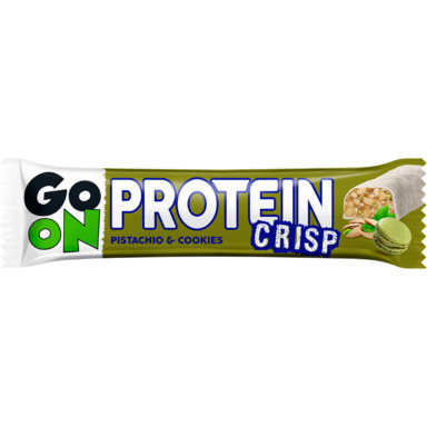 GO ON Protein Crisp pistaatsia-küpsise proteiinibatoon 45g