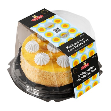 EESTI PAGAR Kodujuustu-mandariini tort 600g
