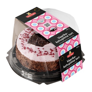 EESTI PAGAR Vaarika-kohupiima tort 400g