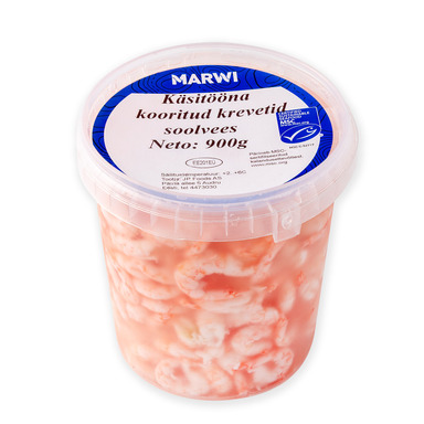 MARWI Käsitsi kooritud krevetid marinaadis 900g