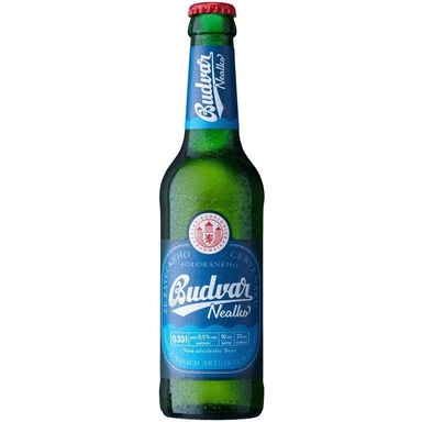 BUDWEISER õlu Budvar alkoholivaba õlu hele 0,5% 33cl (klaas)