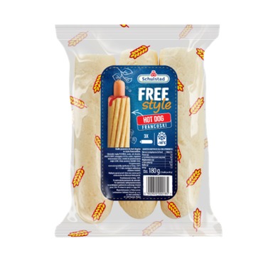 SCHULSTAD French Hot Dog sai 180g 3x60g (külm.)