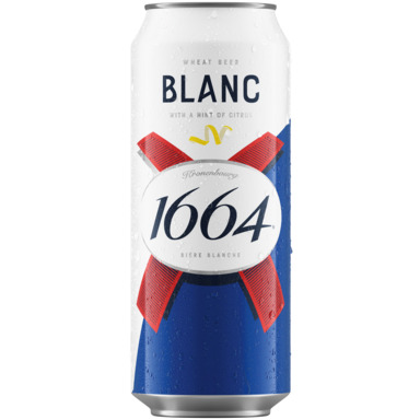 KRONENBOURG õlu 1664 Blanc hele 5% 50cl (purk)
