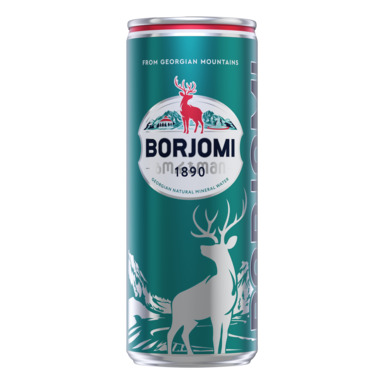BORJOMI Mineraalvesi 0,33l (karboniseeritud, purk)