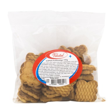 VIKSTAL Küpsised fruktoosiga 155g