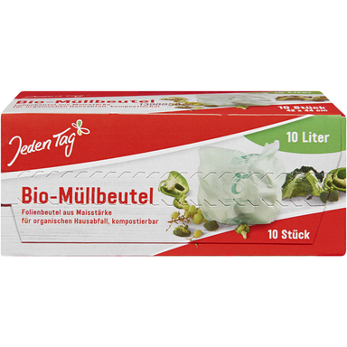 JEDEN TAG Bio Prügikotid 42x44cm/42x41cm 10tk (10l, kile)