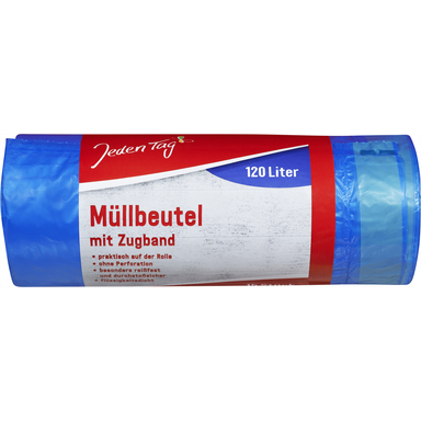 JEDEN TAG Prügikotid 120l 15tk (seotavad, sinised)