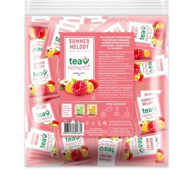 TEA MOMENTS Summer Melody Herbal-Fruit tee 50x1,6g (ümbrik)