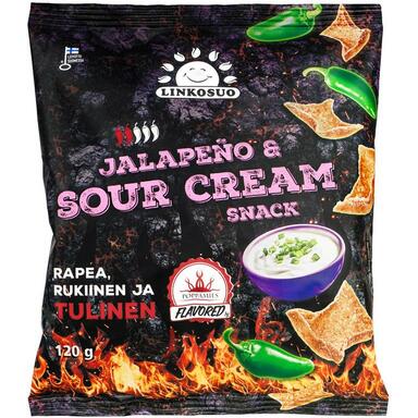 LINKOSUO Rukkikrõpsud jalapeno-hapukooremaits. 120g