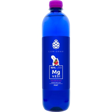 LUMIORAV Magneesiumivesi vaarikas kerge mulliga 0,568l (pet)