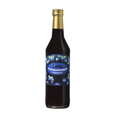 SEMU Metsmustikamahl 100% 0,5l (klaas)