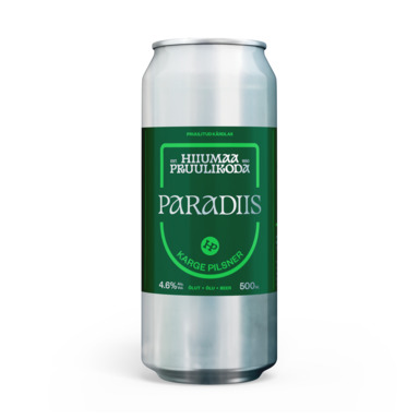 HIIUMAA PRUULIKODA õlu Paradiis hele 4,6% 50cl (purk)