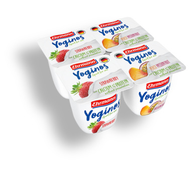 EHRMANN Yoginos maasika-virsiku-passioni jogurt 4x100g