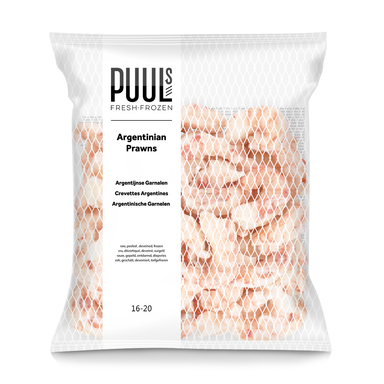 PUUL'S Argentiina punased krevetid 16/20 1kg/800g neto (külm.