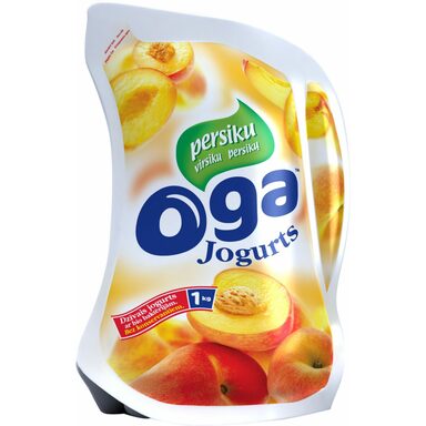 BALTAIS OGA Jogurt virsiku 1kg (kile)