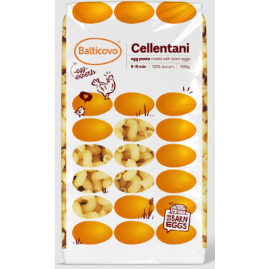 BALTICOVO Cellentani munapasta 100% durum 500g