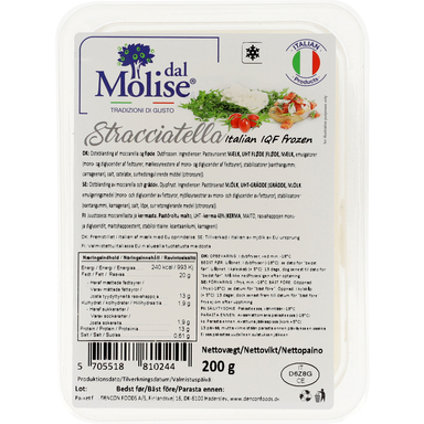 DAL MOLISE Stracciatella juust 200g (IQF külmutatud)