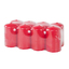 HANSA CANDLE Lauaküünlad Pillar 50x70mm 8tk (punane)
